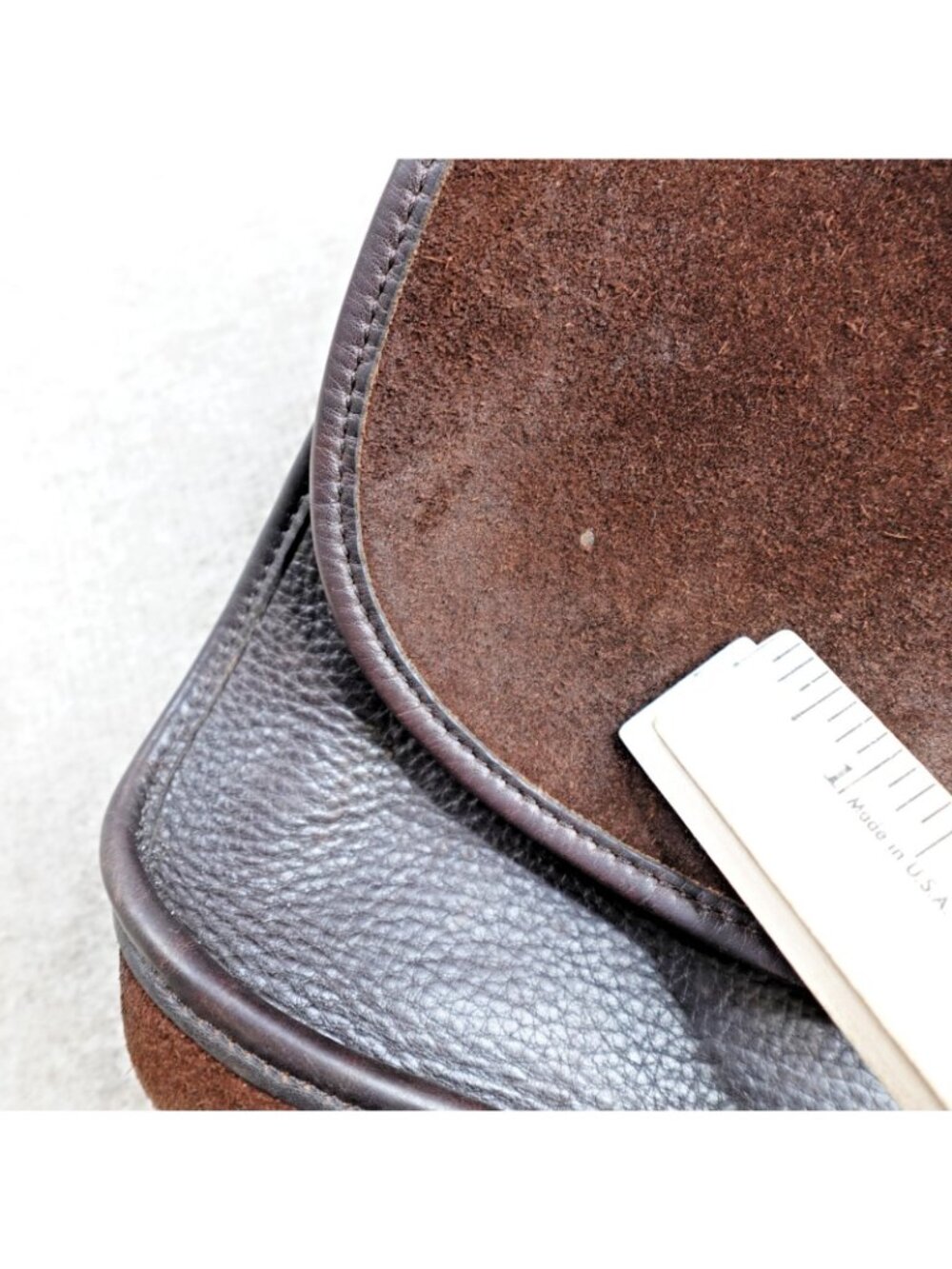 Coach Bag Brown Leather Suede Satchel Adjustable 9014 Vintage Glove Tanned - Picture 16 of 16
